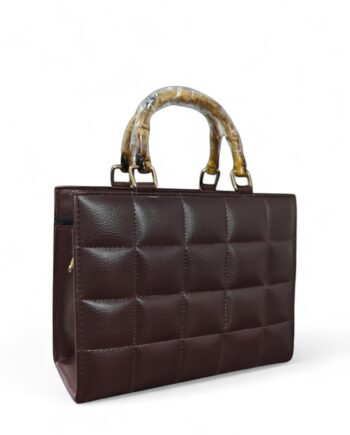 Cross Stich Leather Women Hand Bag