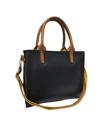 Black Aurum Leather Hand Bag