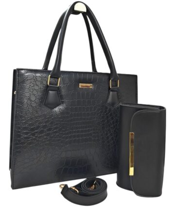 Aurum Leather 2pc Hand Bag